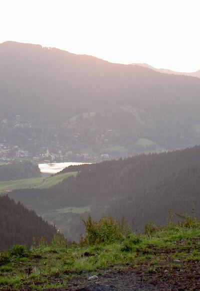 Blick auf den Schliersee von der Kreuzbergalm