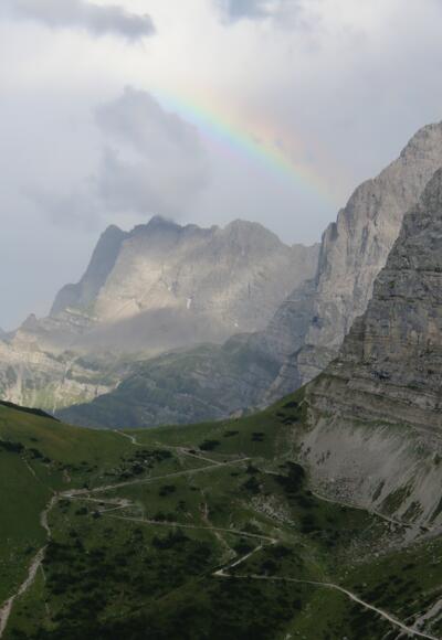 Blick von der Falkenhütte in Richtung Hohljoch