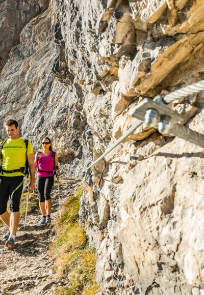 im seilversicherten Thomas Eder Steig