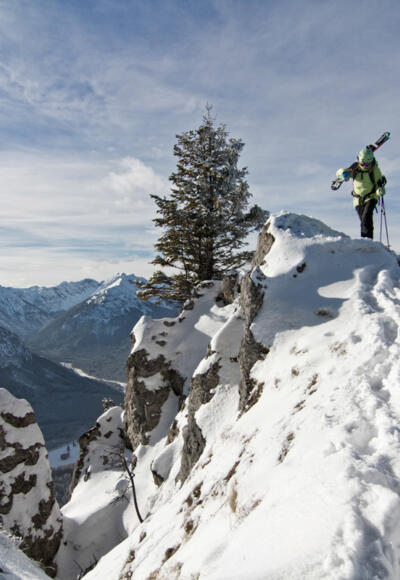 Skitour - Am Zahn über Kolbensattelhütte - am Gipfelgrat