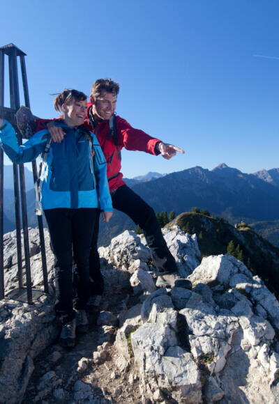 Bergtour Teufelstättkopf - Gipfelkreuz