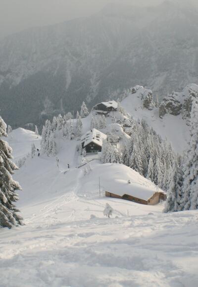 die Pürschlinghäuser von oben