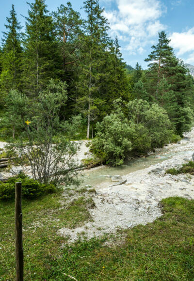 Eine Brücke über den Seinsbach