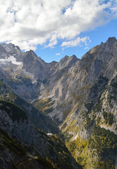 Traumhafte Perspektive vom Hupfleitenjoch