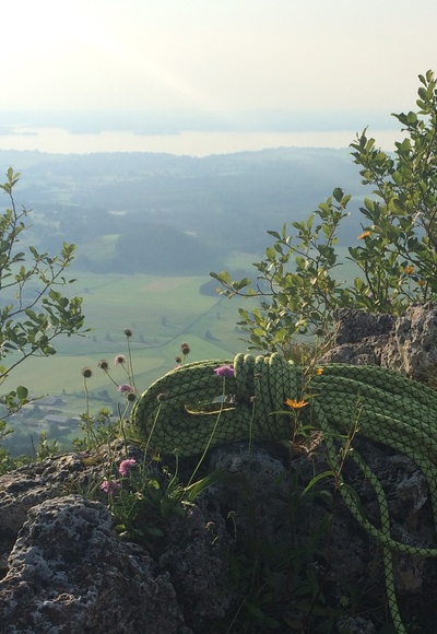 Aussicht vom Engelstein auf den Chiemsee