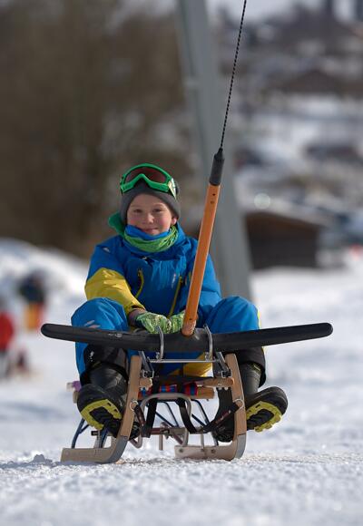 Rodellift am Zielhang