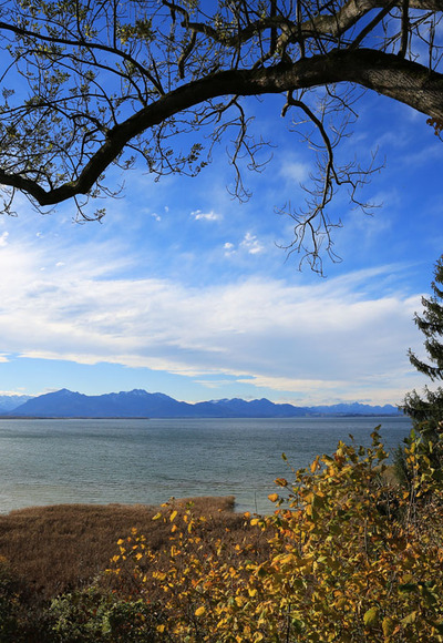 Aussicht auf den Chiemsee
