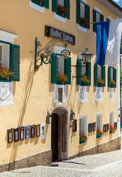 Das Neuhaus in der Berchtesgadener Fußgängerzone