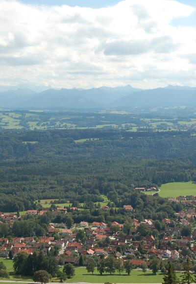 Panoramablick vom Hohen Peißenberg