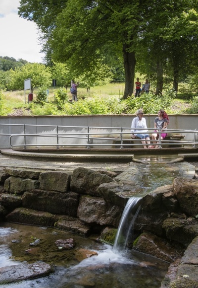 Barrierefreie Wassertretanlage Mespelbrunn