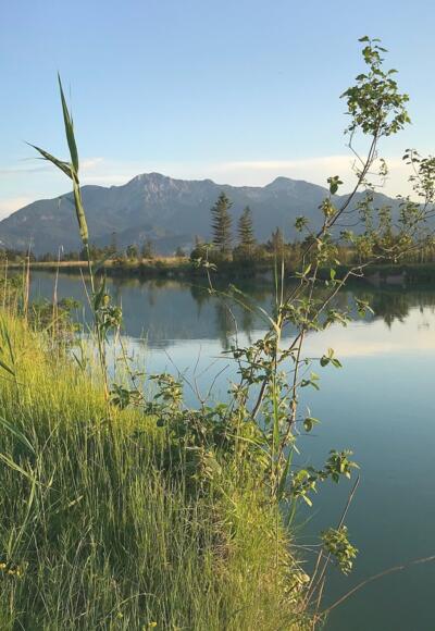 Loisach mit Herzogstand und Heimgarten