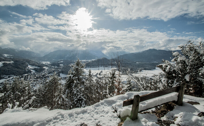 Aussichtspunkt Marxenhöhe im Winter