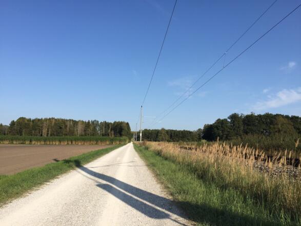 Erdweg Richtung Arnbach