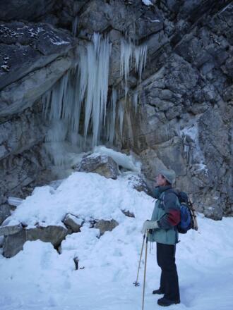 Eiszapfen in der Schlucht des Filzmoosbachs