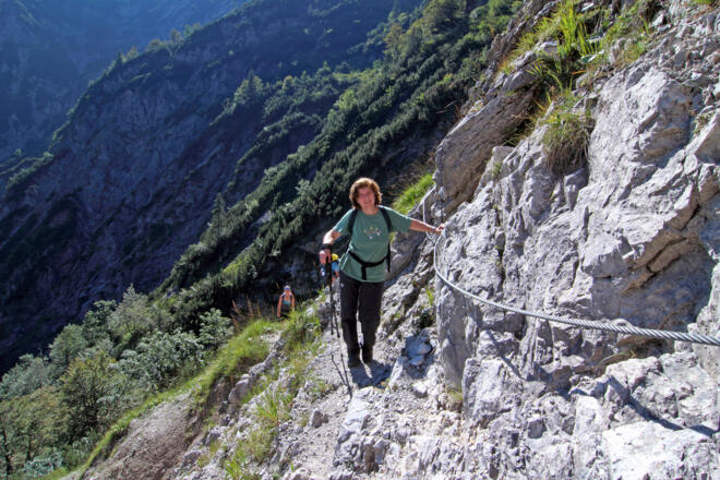 Aufstieg aus der Wolfsschlucht