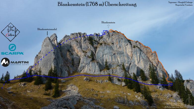 Blankensteinüberschreitung Übersichtsbild-Topo