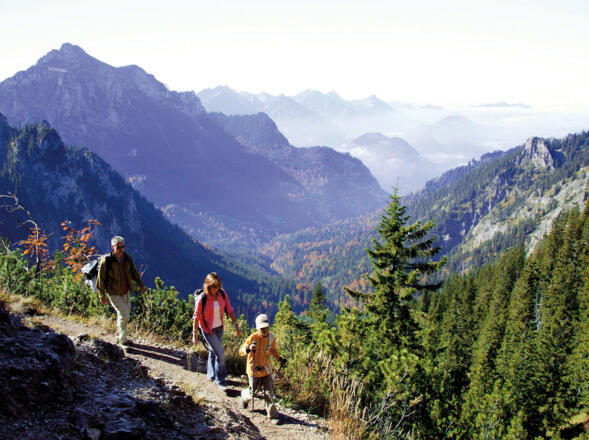 Wandern am Tegelberg.