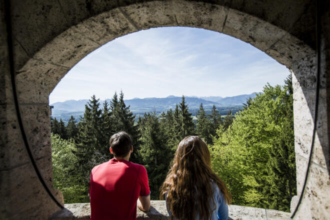 Ausblick in die Tegernseer Bergwelt