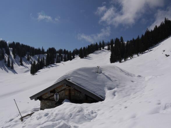 Bayerische Wildalm - tief verschneit
