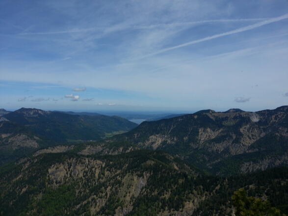 Blick vom Karspitzsattel Richtung Tegernsee
