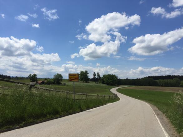 Straße Bernried - Bauerbach