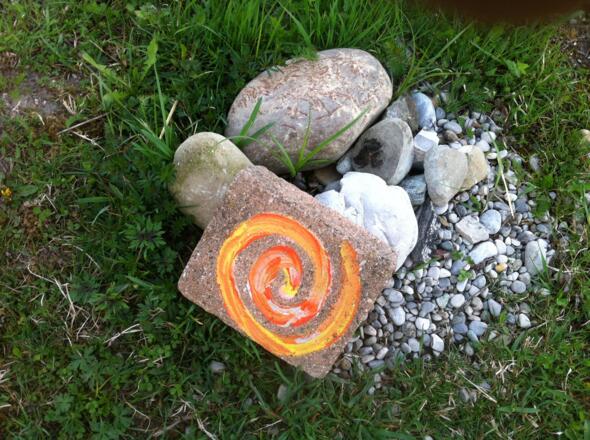 Wegekennzeichen des Meditationsweges