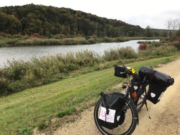Schleifenroute - Radweg geht entlang der Donau bei Neuburg