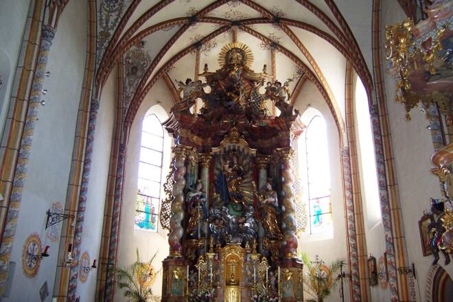 Kirche Mariä Himmelfahrt in Dietersburg Innen