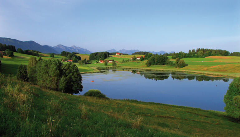 Blick auf den Biberschwöller See