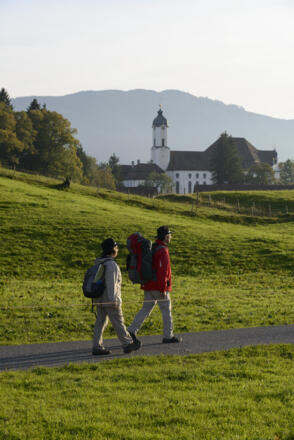 Die Wieskirche ist nur ein Highlight auf dieser Etappe