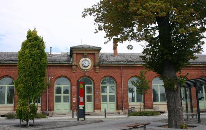 Startpunkt am Bahnhof in Landau