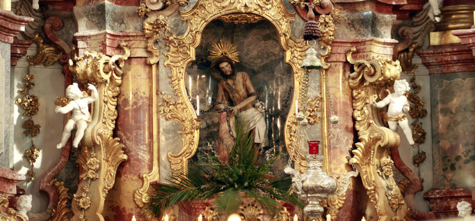 Der Hochalter in der Wieskirche
