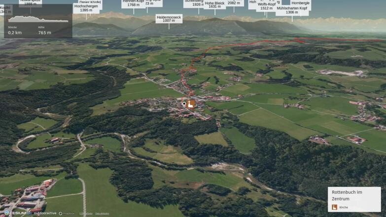Pilgerweg in Pfaffenwinkel: Münchener Jakobsweg: Rottenbuch - Lechbruck