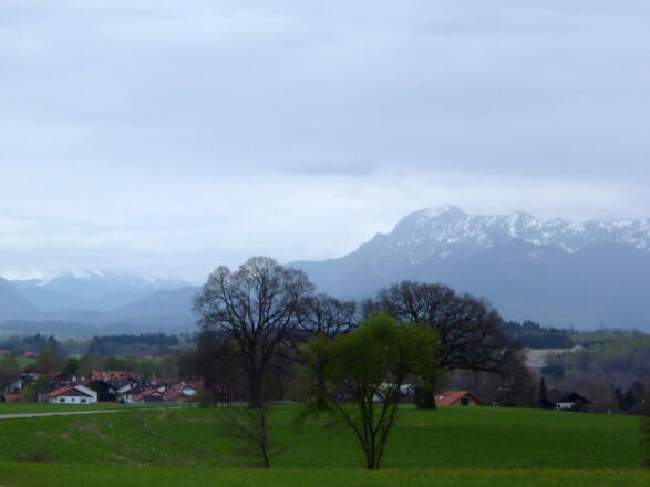 Traumhafter Bergblick auf dem Weg nach Rameck.