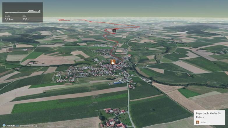 Pilgerweg in Niederbayern: Böhm.-Bayrischer Weg: Bayerbach - Pfarrkirchen
