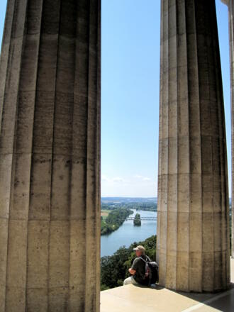 Von der Walhalla auf Regensburg