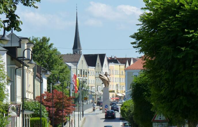 Von der Innstraße -Blick auf den AENUS