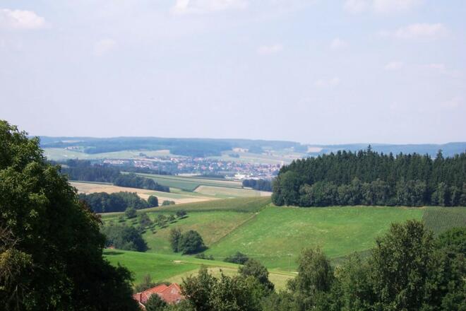 Rottaler Hügellandschaft - Ausblick bei Fuchsöd auf Bad Birnbach