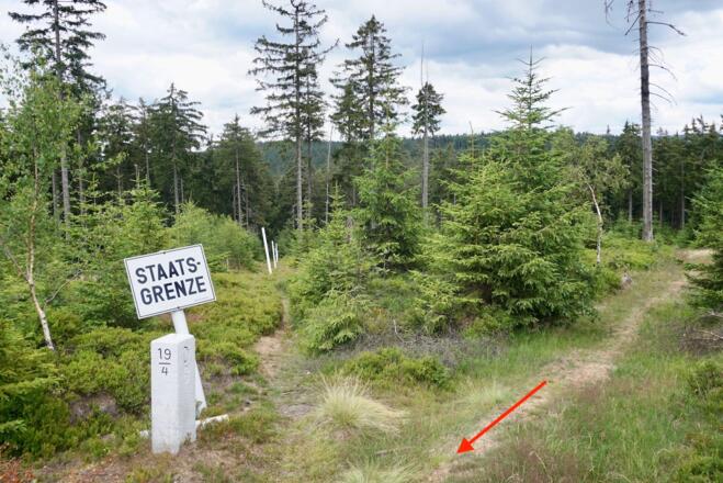 Trail zum Grenzsteig