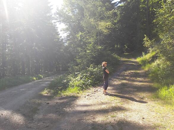 Abzweigung rechts zum Skywalk