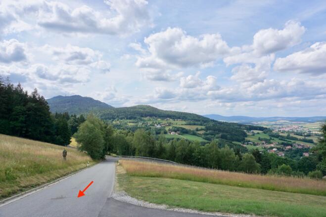 Auffahrt von Kolmstein