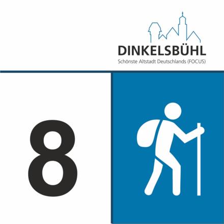 Diese Wanderung ist mit Nr. 8 gekennzeichnet