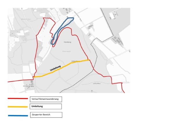 Aktuelle Umleitung Hainbergweg/Großostheimer Oberwald