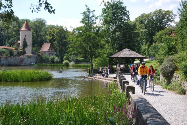 Start und Ziel im romantischen Dinkelsbühl