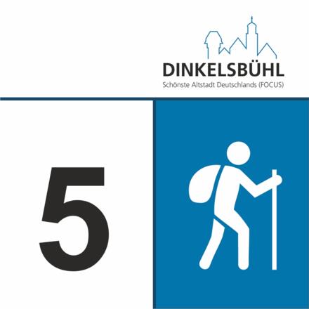 Diese Wanderung ist mit der Nr. 5 gekennzeichnet 