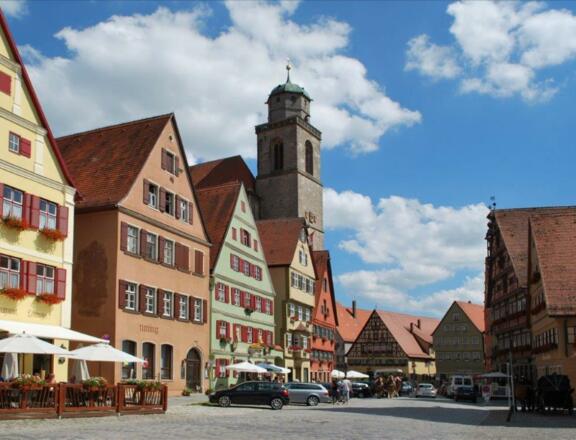 Blick auf das Münster in Dinkelsbühl