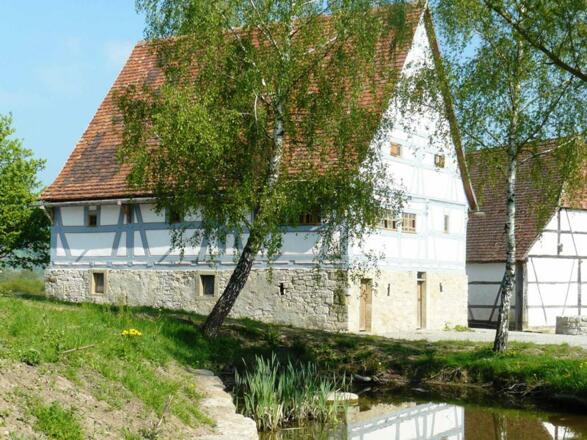 Dorfteich im Freilandmuseum Wackershofen