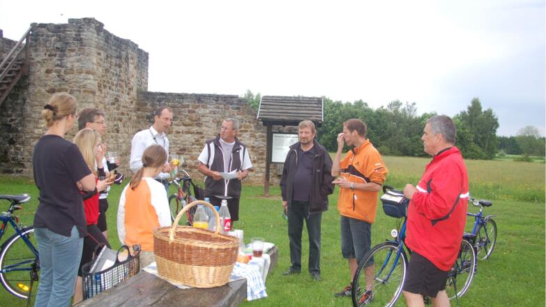 Pause am Limes bei Mönchroth