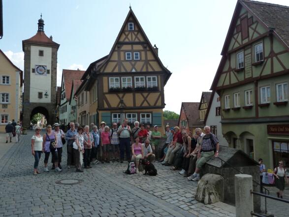 Pilgergruppe in Rothenburg