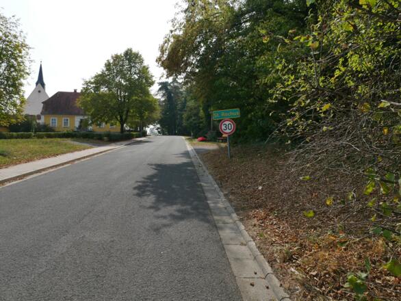 Der Blick nach St. Rochus